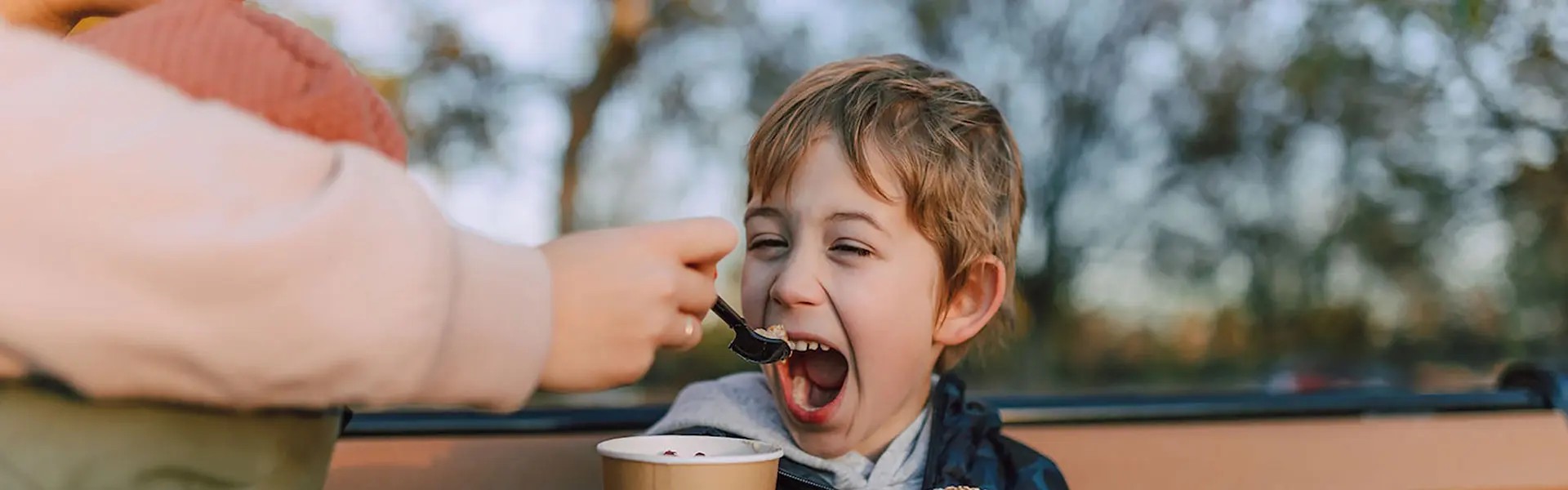 Boy with doughnut