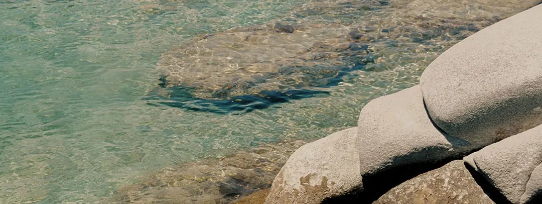 Water with rocks