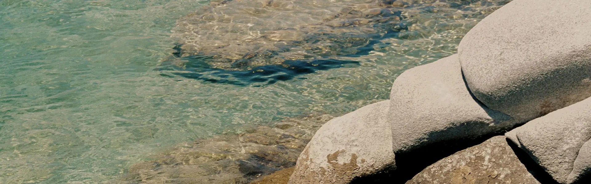 Water with rocks